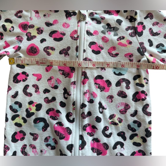 Nike & Under Armor Bundle of 2 Zip Up Footed Onsies Baby Pajamas Size 6 Month - Picture 6 of 15